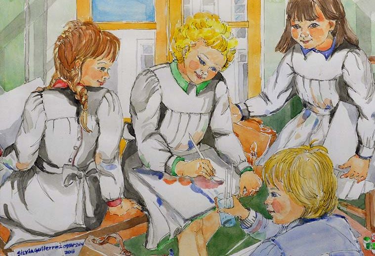 Acuarela pintada por Silvia Gutiérrez