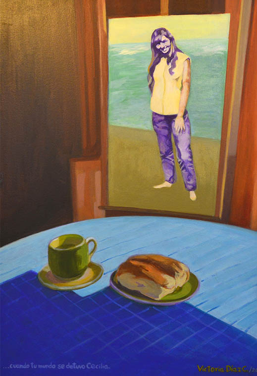 Óleo pintado por Victoria Díaz